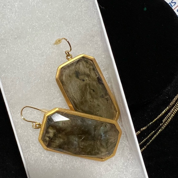 Vintage Earrings RL long mirror style !stylish & Stunning¡ - Picture 6 of 11